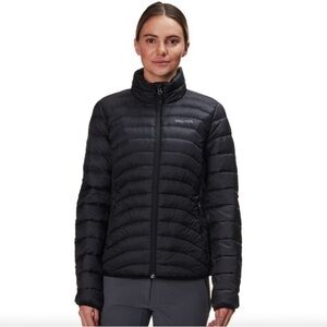 Marmot Women's Aruna 600 Fill Down Puffer Jacket/Coat Sz XL Black Full zip